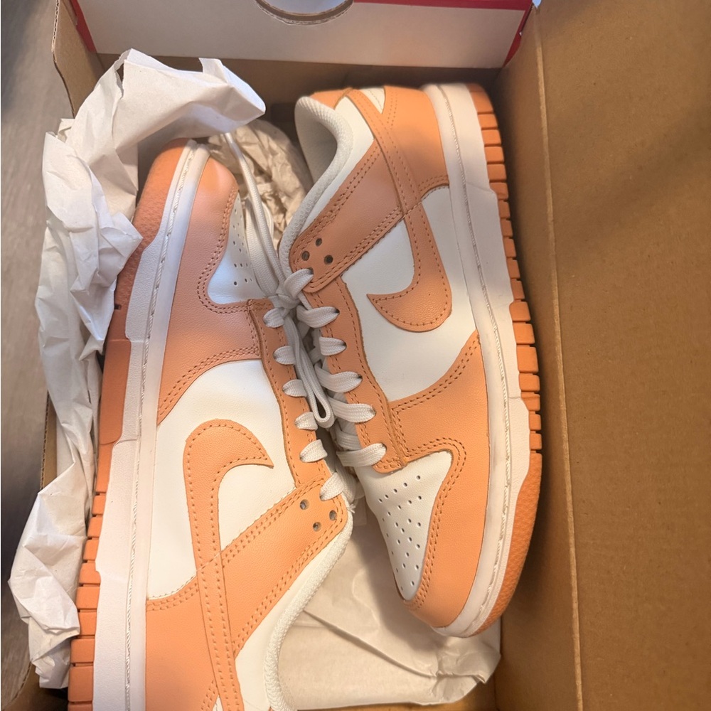 Nike Peach and White Sneakers